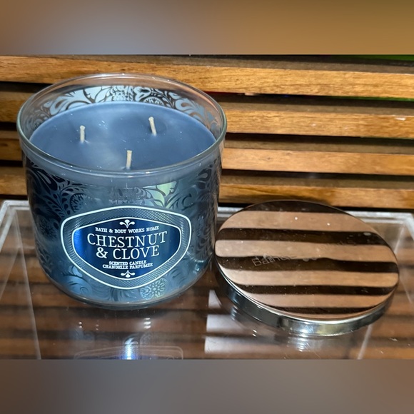 Bath & Body Works Other - Rare HTF Bath & Body Works Chestnut & Clove 3-Wick Candle